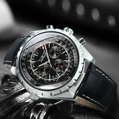 JARAGAR 212 Montre mécanique automatique pour hommes mode affaires luxe calendrier semaine montre pour hommes Premium cadeau Reloj Hombre
