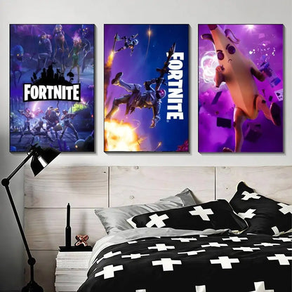 Стилен F-FORTNITE стикер постер с висока резолюция за освежаване на стените у дома и в стаята, наличен в разнообразни стилове.