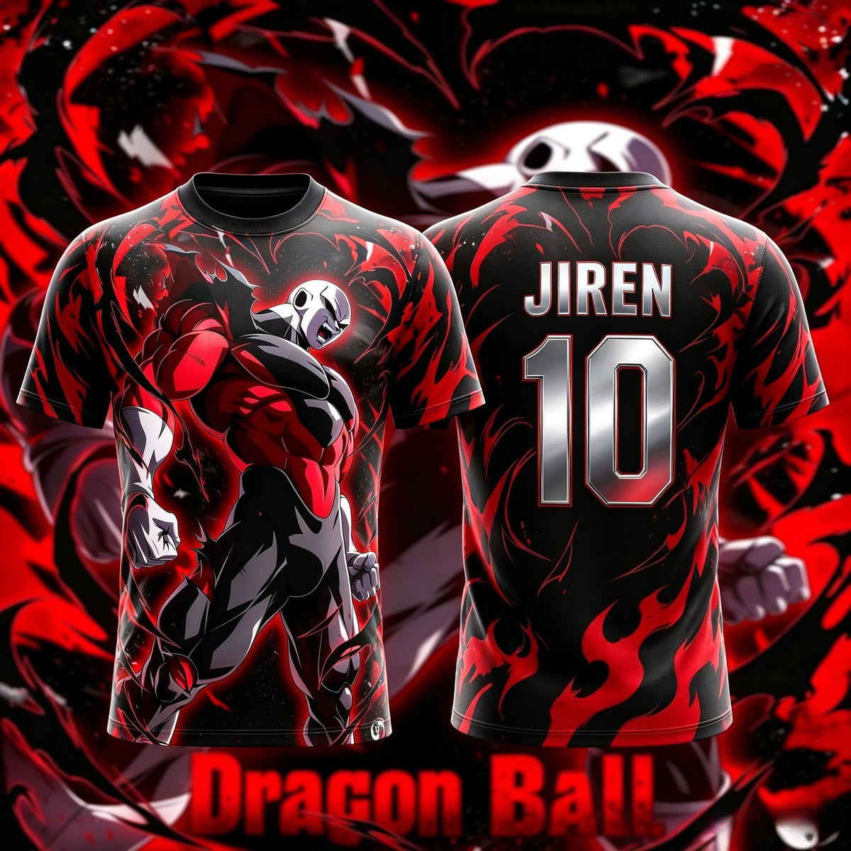 Dragon Ball Summer New NO.10/7 Jiren Anime majica za odrasle moške, 3D-tiskana nogometna majica, otroška posebna majica Y2k