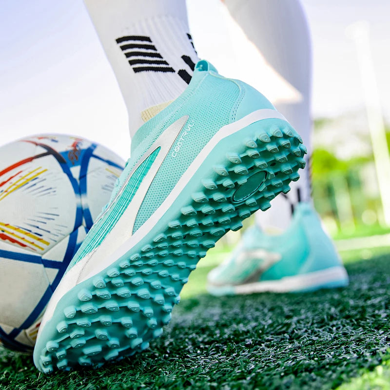 New Men Soccer Shoes Professional Society Turf Training Football Field Boots Non-Slip TF/FG Indoor Football Shoes 32-45