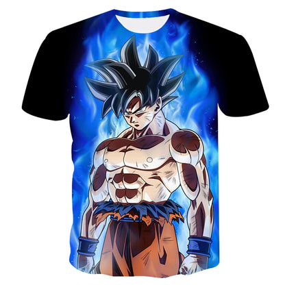 Dragon Ball T-Shirt Kids Adults Top T-Shirt Anime Character Son Goku Super Saiyan T-Shirt Boy Children's Clothes Summer T-Shirts