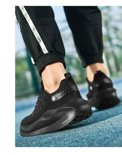 Nieuwe hardloopschoenen voor heren, sportief en casual, luxe modieuze sneakers, lichtgewicht, ademend, comfortabel voor joggen en wandelen