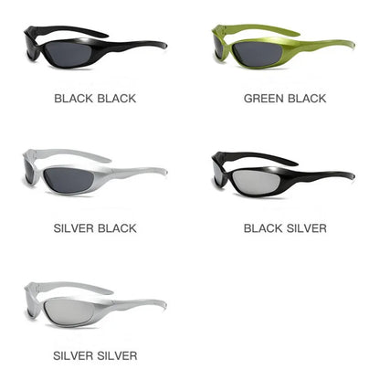 KLASSNUM Y2K Punk Sports Sunglasses For Men Women Future Sense Sun Glasses Brand Designer Party Anti UV400 Fashion Goggle New