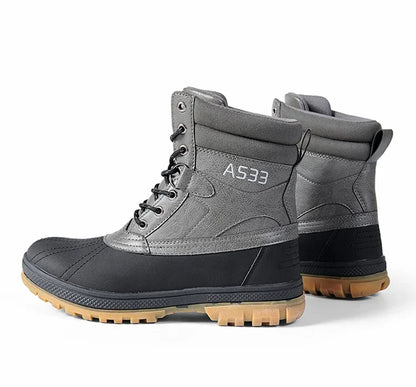 Grande taille 47 bottes d'extérieur pour hommes bottes de neige d'hiver pour hommes bottes de travail d'entraînement imperméable antidérapant garder au chaud chaussures d'hiver