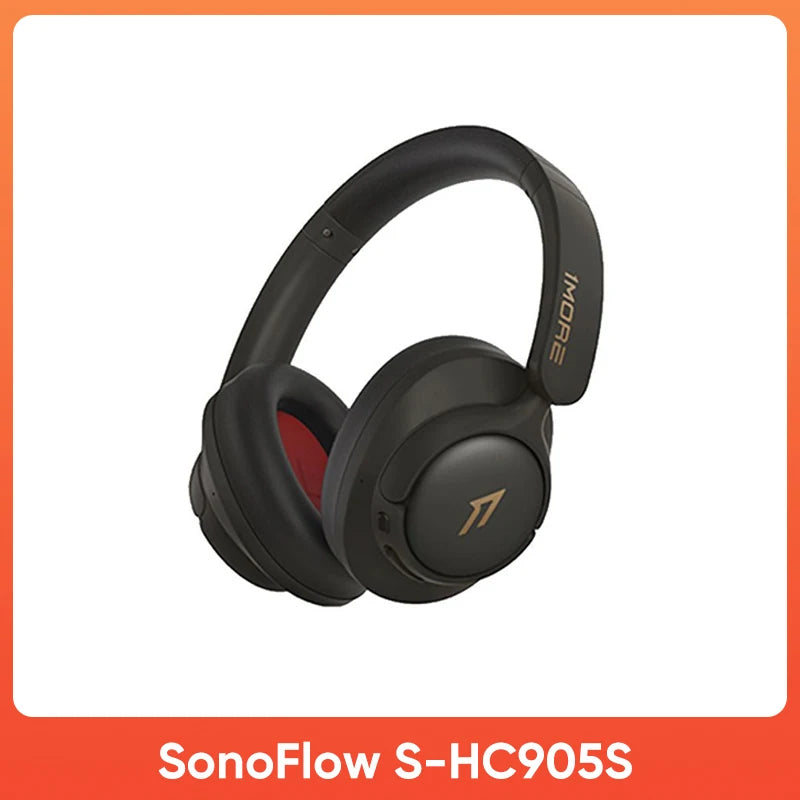 1MORE SonoFlow S Active Noise Canceling Wireless Headphones 42dB ANC Bluetooth Headsets Hi-Res Audio 90H Playtime