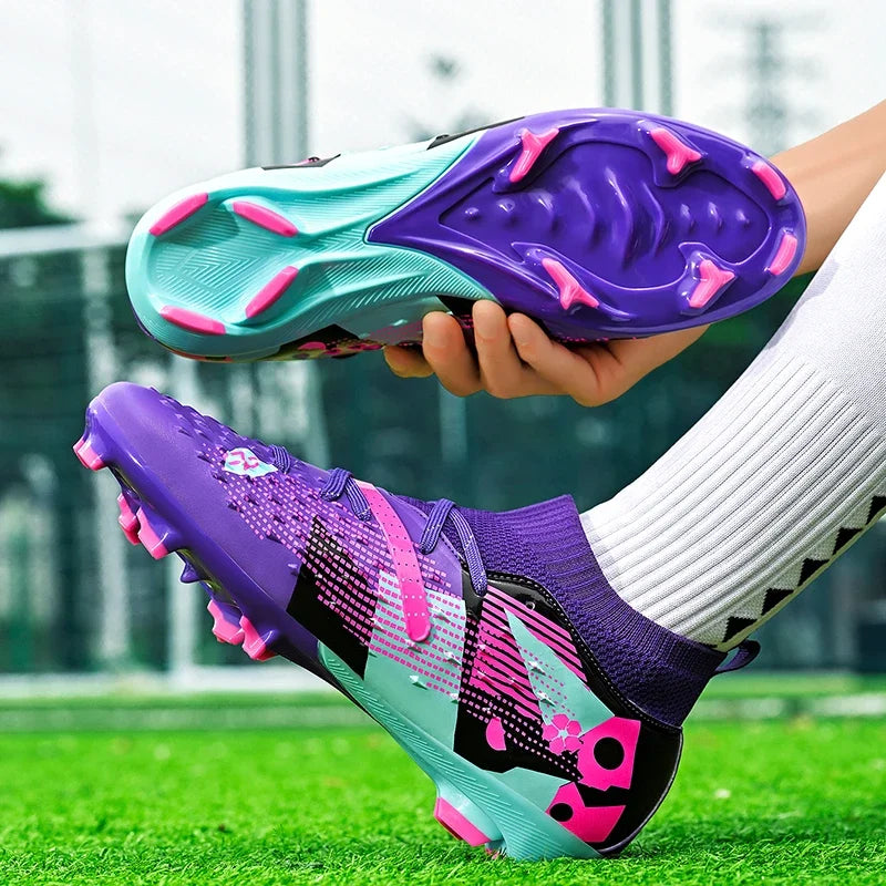 Nouvelles chaussures de football professionnelles pour hommes, crampons de football de société, chaussures de football d'intérieur, bottes d'entraînement originales, chuteira de terrain rapide