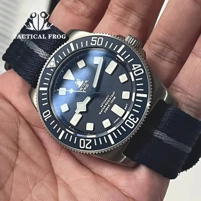 Tactical Frog FXD V4 Mechanical Watch NH35 Automatic Movement Titanium Mens Watches 200m Waterproof Sapphire Luminous 42mm Watch