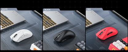 Herní myš ATTACK SHARK R1 Tri-mode, senzor PixArt PAW3311, 18000 DPI, 1000hz, ultralehká 59g pro velkou ruku, pro PC/Mac