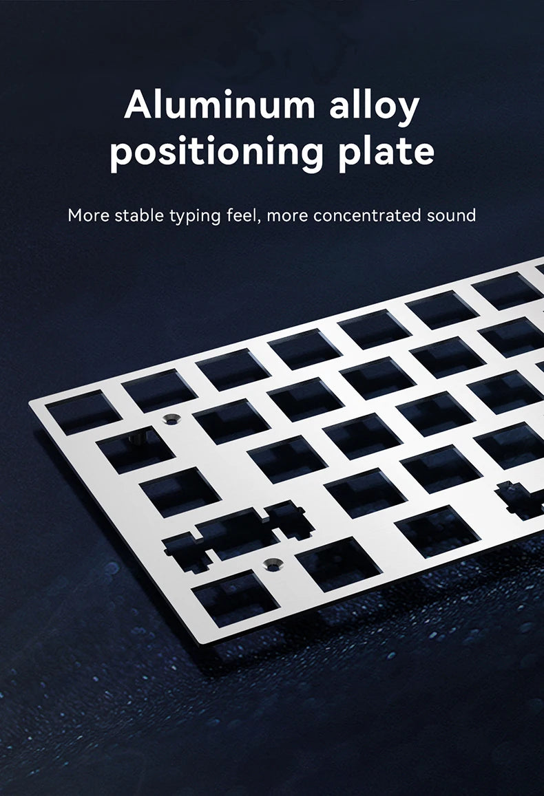 AJAZZ AK680 V2 E-sports Magnetic Switch Keyboard 8K Polling Rate 128K Ultra-high Scan Rate Aluminum Alloy Positioning Plate