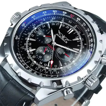 JARAGAR 212 Montre mécanique automatique pour hommes mode affaires luxe calendrier semaine montre pour hommes Premium cadeau Reloj Hombre