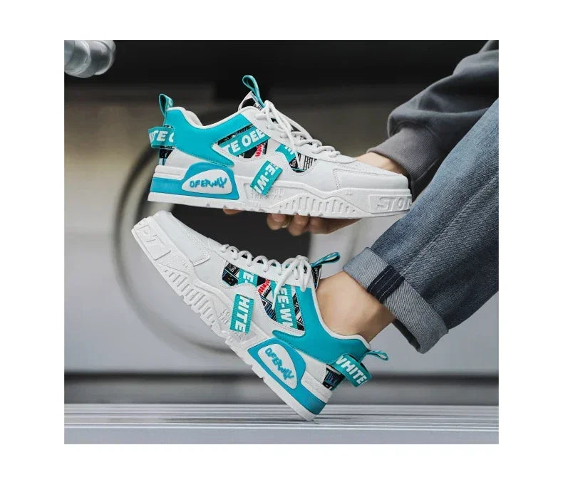 Skateboard Herresko Sommersneakers Læder Casual Mode Udendørs Løb Sport Vandreture Tennis Platform Designer Luksus