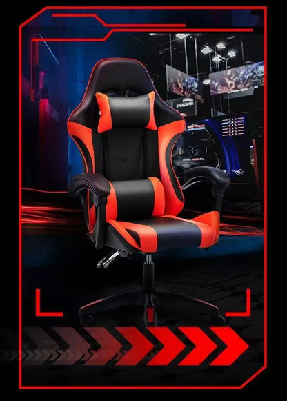 Chaise de jeu ergonomique pour ordinateur à domicile, chaise rotative pour diffusion en direct de célébrités d'Internet, chaise inclinable pour sédentarité à domicile