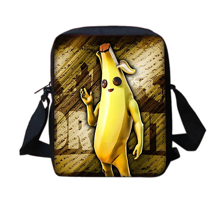 Bolso bandolera estampado Hot Game Boy Girls, diseño infantil F-FortniteS, bolso casual para hombre y mujer, bolso para teléfono y compras