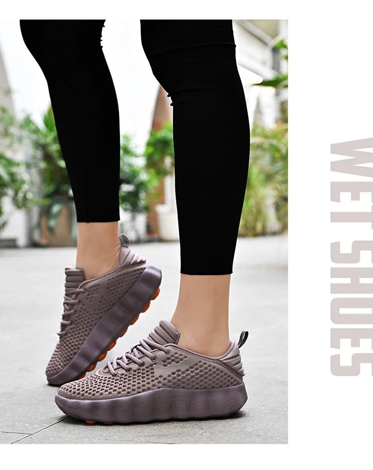 Men's Comfortable Casual Sneakers with Foot Sensing Massage Technology Women's Sports Breathable Lightweight Training Shoes
