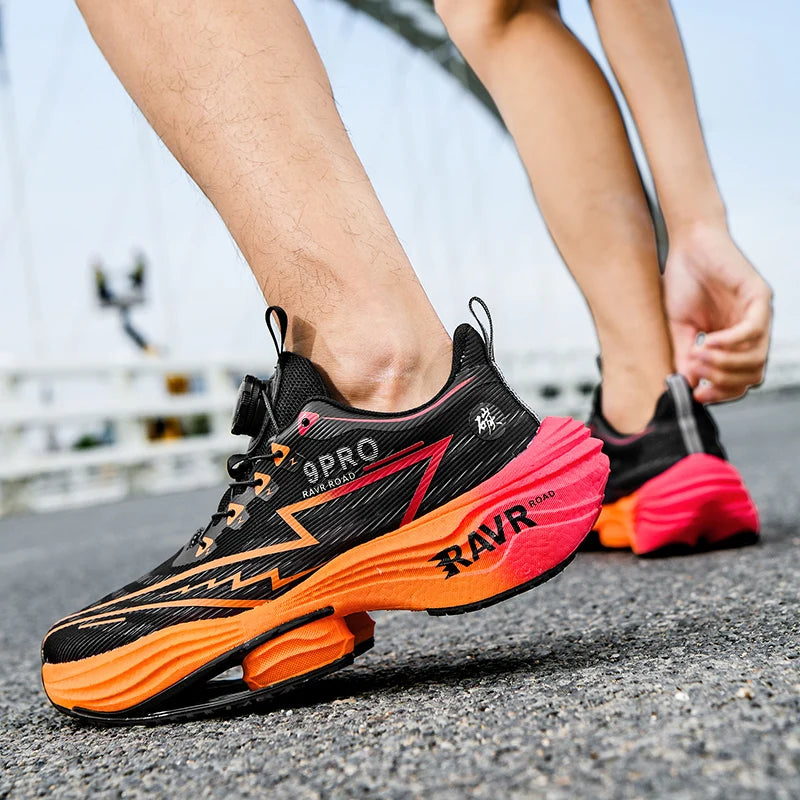 Baskets décontractées respirantes pour hommes, chaussures de course de luxe, mocassins à la mode, chaussures de course pour hommes