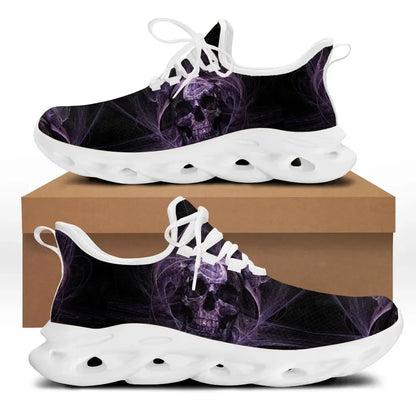 Printemps chaussures plates hommes chaussures Cool Punk crâne conception décontracté hommes baskets été garçons à lacets chaussures de marche Zapatillas