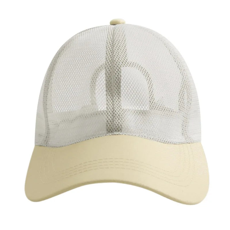 Men Women Summer Full Mesh Baseball Cap Quick Dry Cooling Sun Protection Hiking Golf Running Adjustable Hat