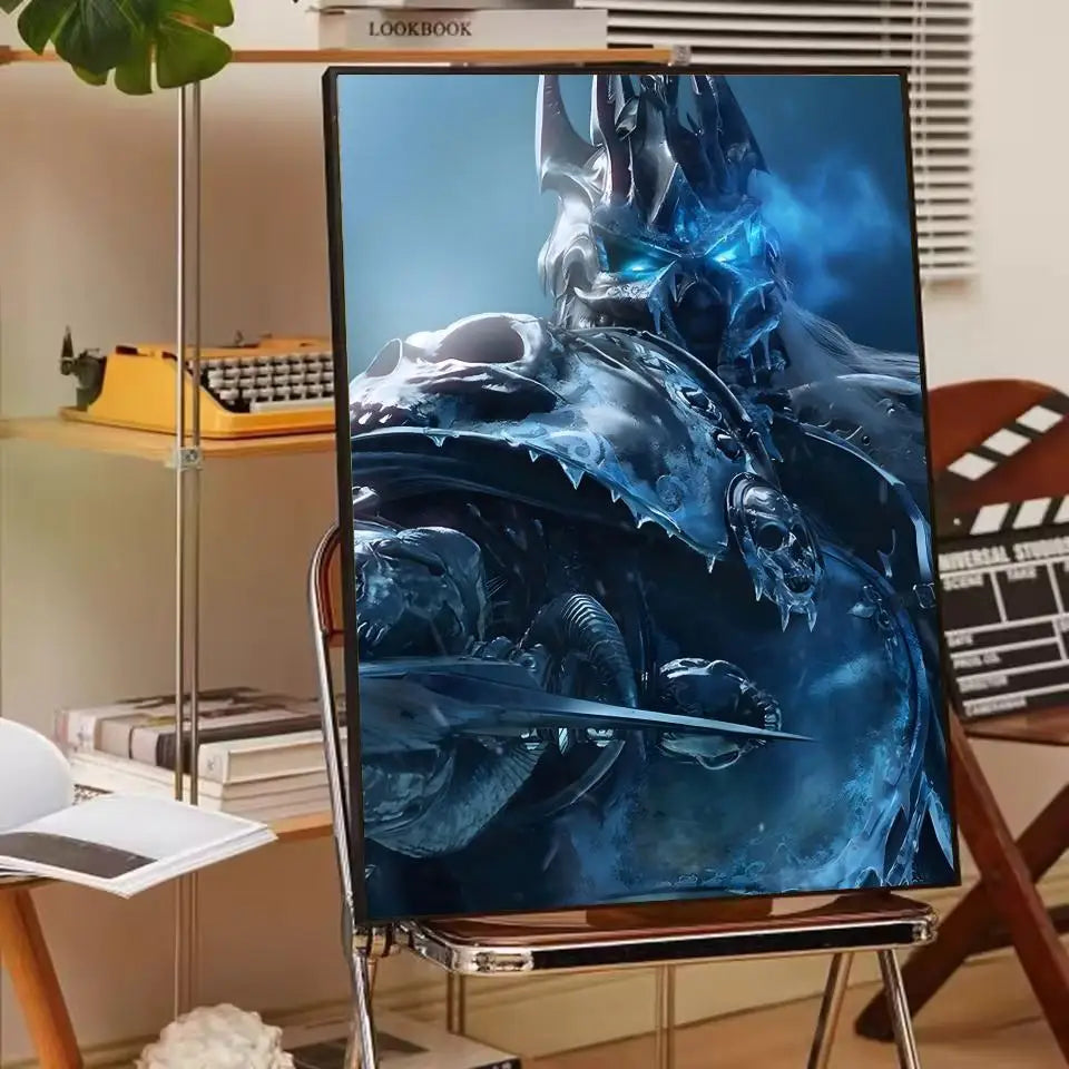 ANIME W-World Of W-Warcraft Wow Poster Paper Print Home Living Room Bedroom Entrance Bar Cafe Art Painting Decoration