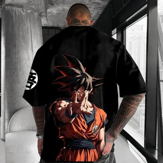 Dragon Ball Animation Joint T-Shirt 2025 Sommer Neu Herren Harajuku Lockeres Casual Plus-Size Eltern-Kind Kurzarm-Oberteil