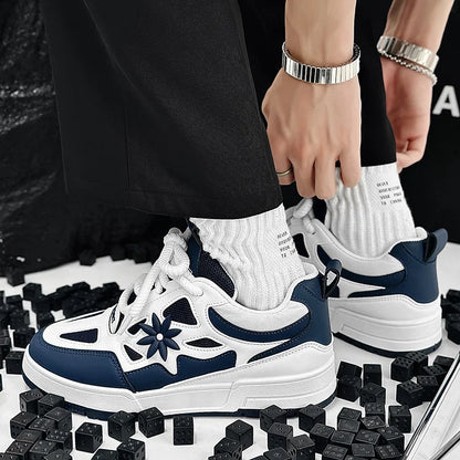 Zapatillas de moda para hombre, estilo urbano y skate, de marca de lujo, para entrenamiento, con malla transpirable, calzado casual masculino