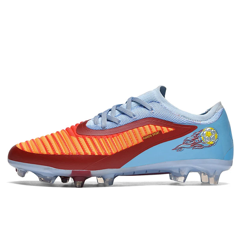 New Men Soccer Shoes Adult Non Slip Football Boots Outdoor Sport Boys Long Spikes Training Cleats Breathable Match Comfortable