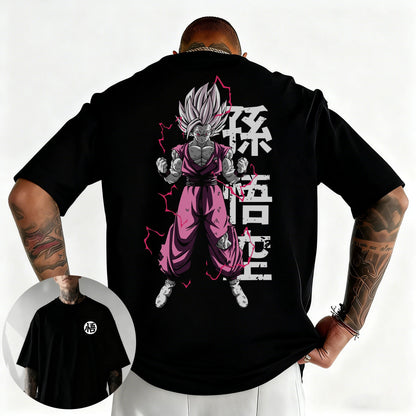Dragon Ball japán anime-mintás férfi póló, Majin Buu, fiúknak és gyerekeknek, Harajuku, rövid ujjú, Goku póló, nyári ruházat