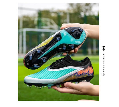New Men Soccer Shoes Cleats Women Professional Football Boots Training Outdoor Durable Firm Ground Lightweight Adult Rugby
