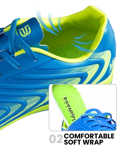 Baasploa Men Professional Soccer Shoes Outdoor Anti-Slip Training Sport Shoes Male Light Leather Football Boots Chuteira Campo