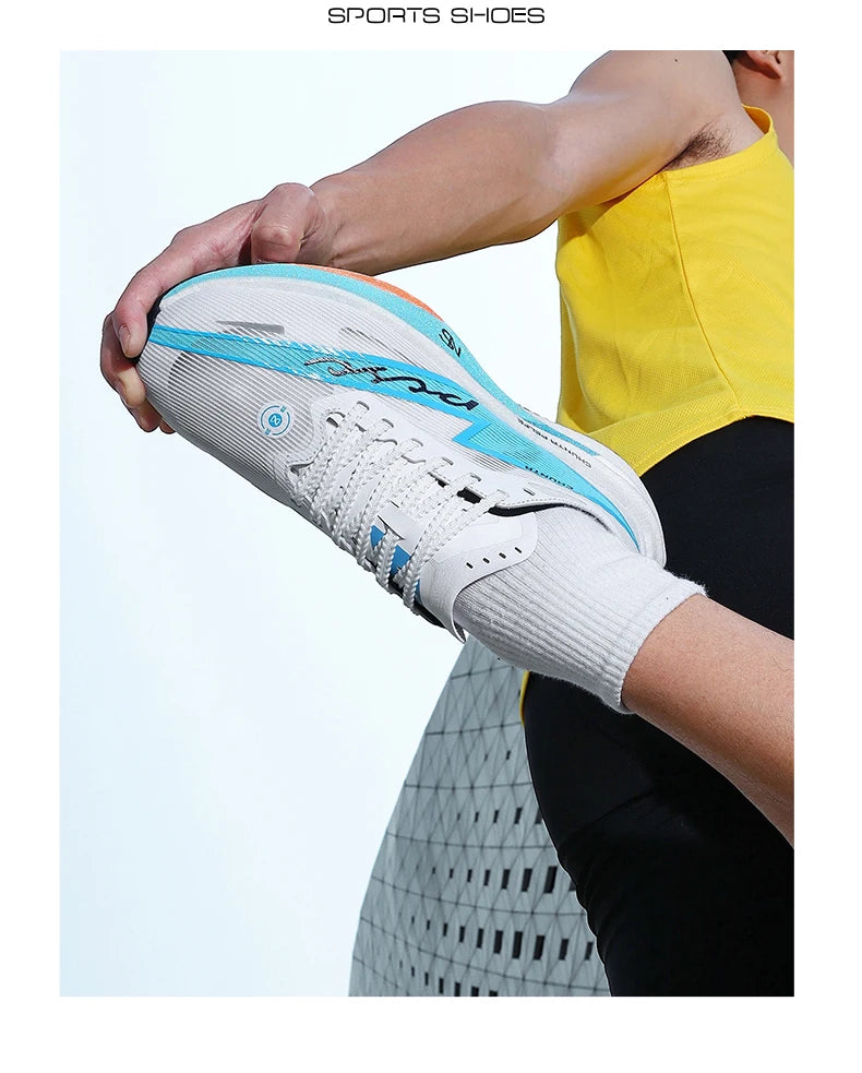 Men Running Shoes Carbon Board Specialty Marathon Sports Breathable Lightweight Women's Comfortable Nonskid Chunta Sneakers