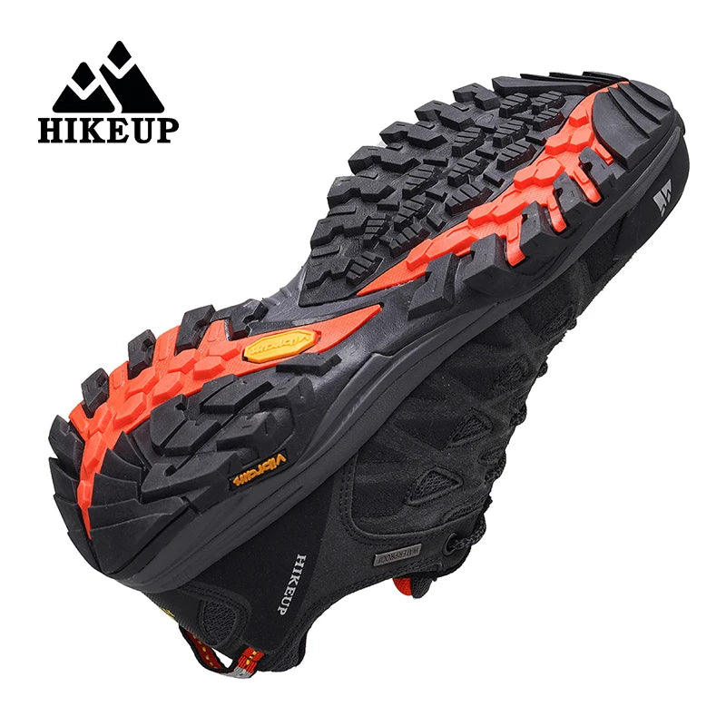 HIKEUP Zapatillas de exterior de moda para hombre, calzado deportivo casual de senderismo, botas de trekking de montaña y camping, antideslizantes y resistentes al desgaste