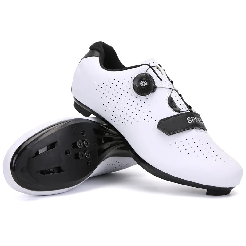 whytesole Men Cycling Sneaker Mtb Flat Shoes Cleat Self-Locking Mountain Bike Shoes Women Road Bicycle Cycling Shoe Dirt