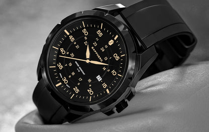 Montre pour homme SAPPHERO – Montre à quartz de luxe, étanche jusqu'à 50 m, équipée d'un mécanisme importé et d'un boîtier en acier inoxydable – Une idée cadeau idéale pour homme.