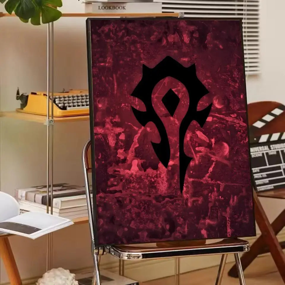 ANIME W-World Of W-Warcraft Wow Poster Paper Print Home Living Room Bedroom Entrance Bar Cafe Art Painting Decoration