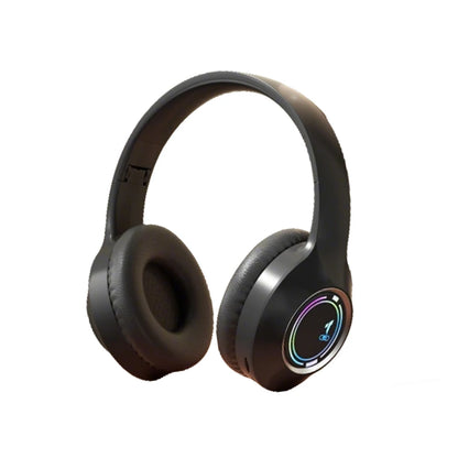Casque Bluetooth KEBIDU RGB, casque de jeu pliable, 3,5 mm + BT5.3, écouteurs stéréo HiFi, réduction du bruit, écouteurs sans fil