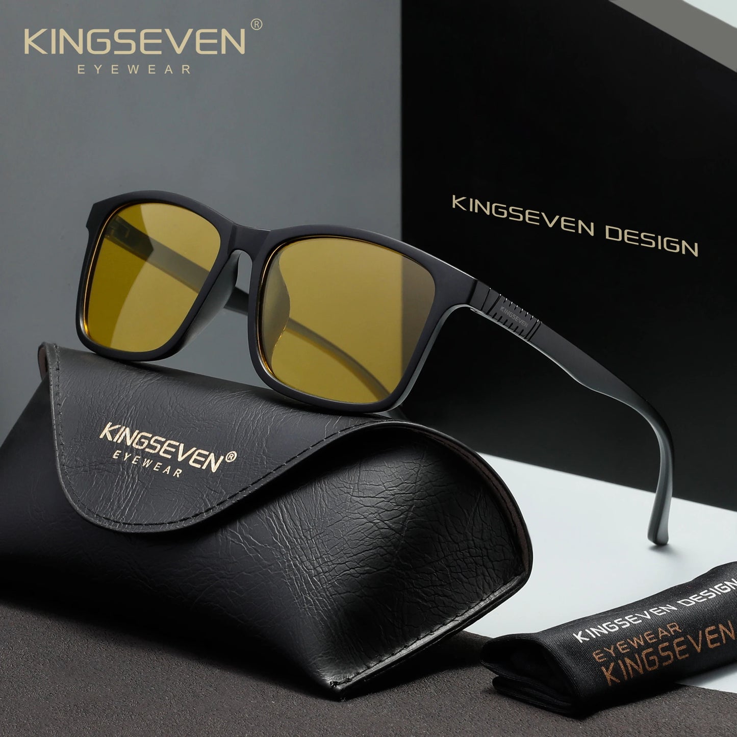 KINGSEVEN Sunglasses Men Women Polarized UV400 Driving Anti-glare Fashion Glasses Outdoor Sports Causal Driving Eyewear Frames