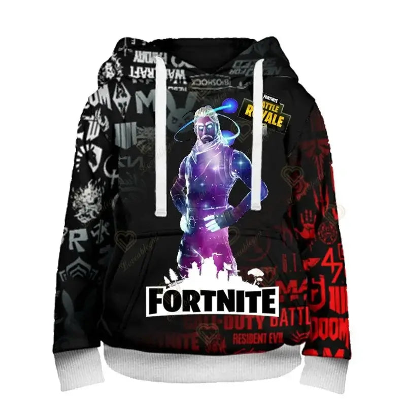 Sweatshirts e hoodies Fortnite Peely com estampado de novo design, para homem, mulher e criança, manga comprida, moda casual, streetwear com capuz, pulóveres