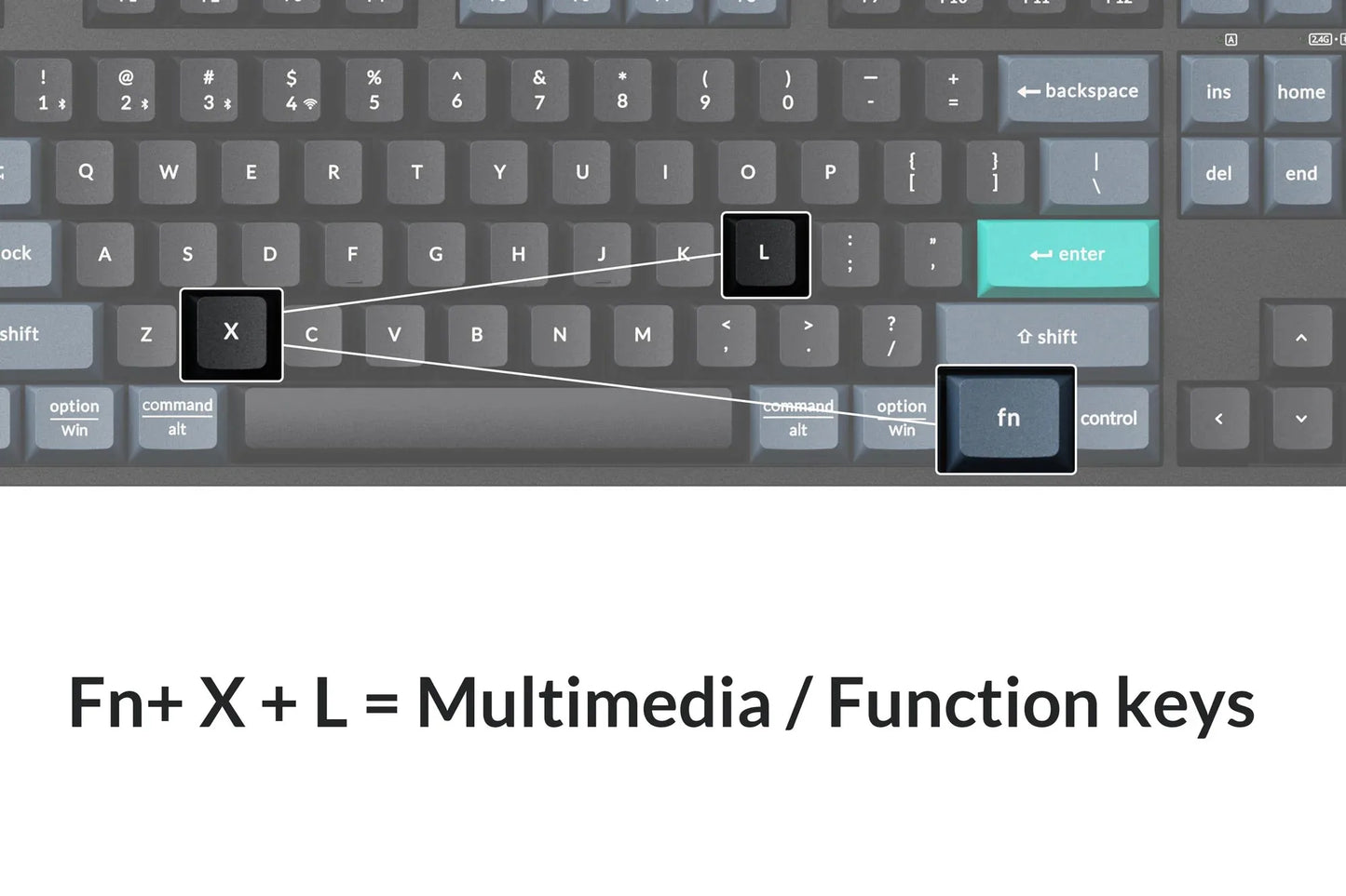 Keychron B33 Wireless Keyboard 80% TKL Layout Scissor Mechanism Switch Silent Typing 2.4G and Bluetooth Connection