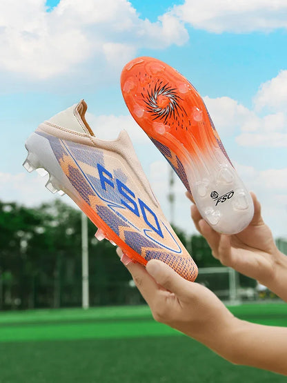 Chaussures de football professionnelles originales pour hommes, résistantes au gazon, chaussures de football décontractées de haute qualité pour hommes, chaussures de football pour entraînement rapide