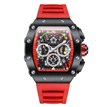 New Luxury Men Watch  ONOLA Fashion Fully Automatic Mechanical Watches Man Unique Design Waterproof Tape Watch Wristwatch