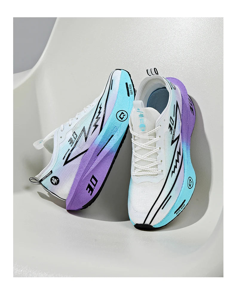Zapatillas de running especializadas con placa de carbono para maratón, deportivas para hombre y mujer, transpirables, ligeras, cómodas y antideslizantes