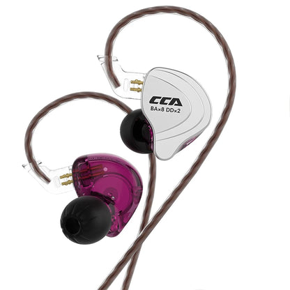 Casque audio HiFi CCA C10, technologie hybride 4BA+1DD, intra-auriculaire, musique, DJ, gamer, sport, suppression active du bruit, casque de monitoring