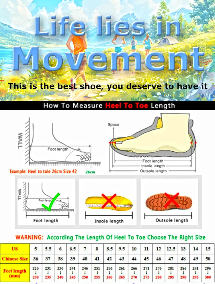 Outdoor Hiking Shoes for Men, Lightweight Trekking Shoes, Breathable Mesh Sneakers, Casual Walking Shoes, Rotating Buckle Design, Non-Slip and Wear-Resistant Trail Shoes, Suitable for Hiking and Camping, 2026 New Running Shoe