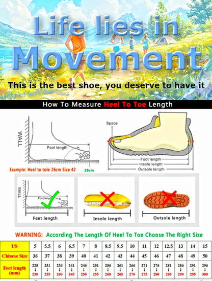 Outdoor Hiking Shoes for Men, Lightweight Trekking Shoes, Breathable Mesh Sneakers, Casual Walking Shoes, Rotating Buckle Design, Non-Slip and Wear-Resistant Trail Shoes, Suitable for Hiking and Camping, 2026 New Running Shoe