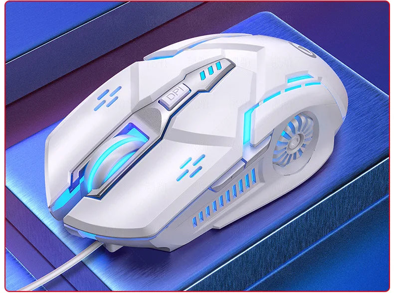 Laser Mouse for PC Gamer Gaming Mouse Ergonomic Mice with LED Backlit USB Mice for Computer Gamer Girl Mouse for Laptop