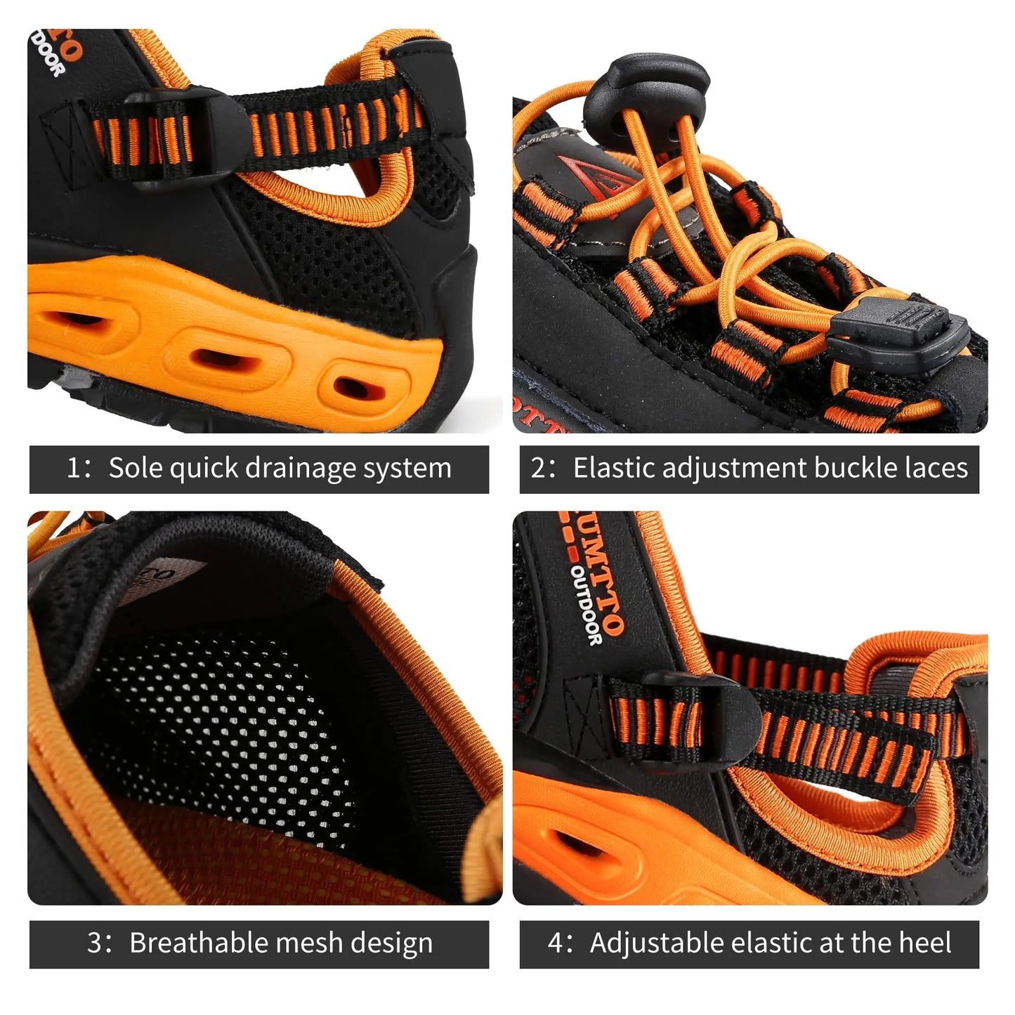HUMTTO Summer Wading Hiking Shoes for Men Outdoor Men Sneakers Breathable Quick Drying Sports Trekking Beach Barefoot Men's Shoes