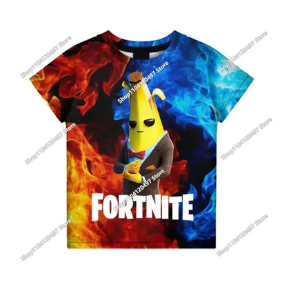 Halloween Peely 3D T-shirt Αγόρια Κορίτσια Χριστούγεννα Fortnite Tees Battle Royale Streetwear Παιδικά Victory Game Ανδρικά T-shirt Ρούχα