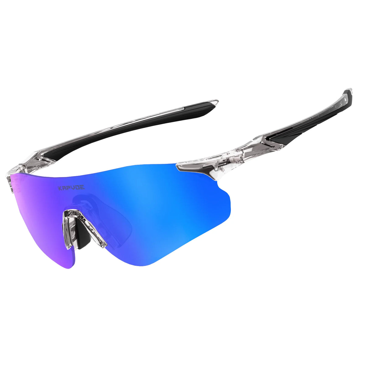 Kapvoe Neue Outdoor-Lauf- und Fahrradbrille, photochrome Sonnenbrille für Damen und Herren, Sportbrille für Marathon und Radfahren, UV400-Schutzbrille