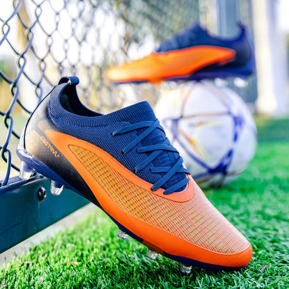 New Men Football Boots Outdoor Cleats Breathable Adult Non Slip Soccer Shoes Sport Long Spikes Training Boys Match Comfortable