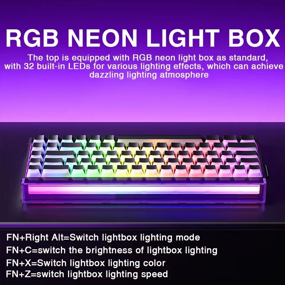 AULA HERO 68 HE E-sports Gaming Wired Keyboard Magnetic Switch RGB Hot Swap 8K Hz Return Rate 60% Customize Mechanical Keyboard