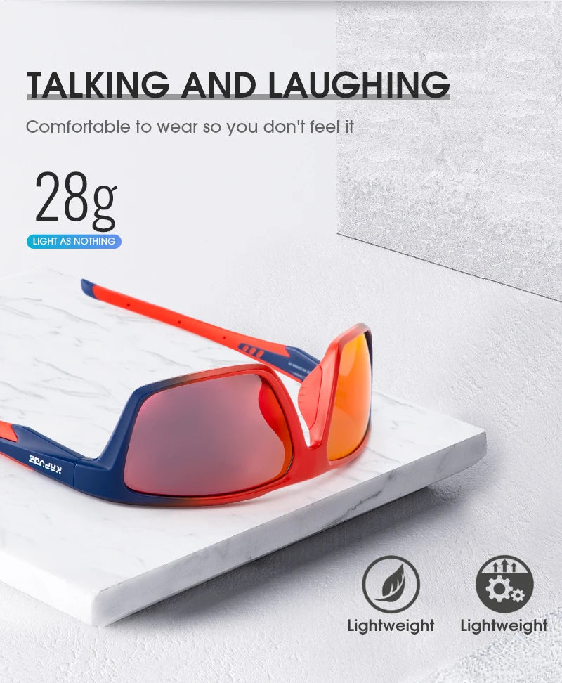 KAPVOE Polarized Hiking Fishing Glasses Beach Essentials Road Bike Cycling Sunglasses MTB Bicycle Outdoor Sports golf Eyewear